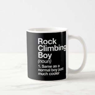 Kletterjungen-Definition Lustiger Sport Kaffeetasse