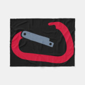 Kletterkarabiner Fleecedecke (Vorderseite (Horizontal))