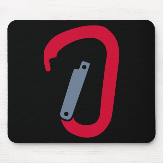Kletterkarabiner Mousepad (Vorne)