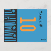 KLETTERKARTE DER STARS-Tischnummer Postkarte (Rückseite)