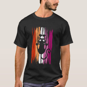 Kletterkatze mit Kratzern und Lesbischer Stolz Far T-Shirt
