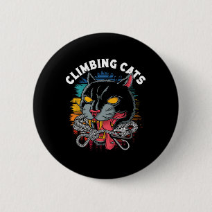 Kletterkatzen Boulder Rock Kletterer  Button