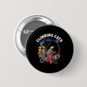 Kletterkatzen Boulder Rock Kletterer Button (Vorne & Hinten)