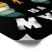 Kletterklettern Gravity ist ein Mythos Retro Poster (Ecke)