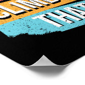 Kletterklettern Ich klettere auf das Retro Vintag Poster (Ecke)