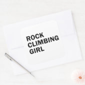 Kletterklettern Quadratischer Aufkleber (Umschlag)