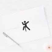 Kletterklettern Runder Aufkleber (Umschlag)