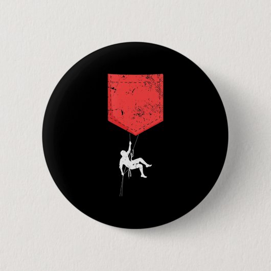 Kletterklettern Taschendiebstahl Button (Vorderseite)