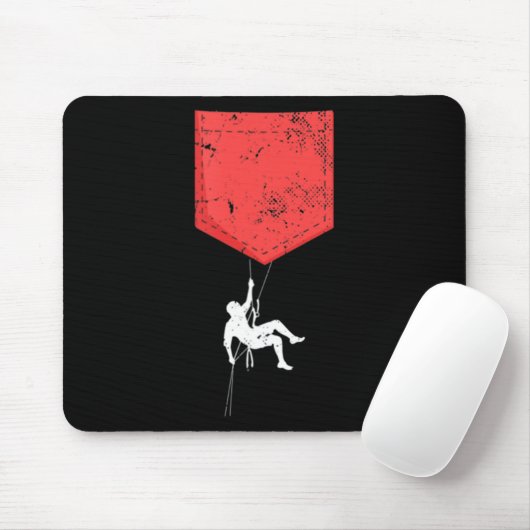 Kletterklettern Taschendiebstahl Mousepad (Mit Mouse)