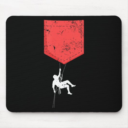 Kletterklettern Taschendiebstahl Mousepad (Vorne)