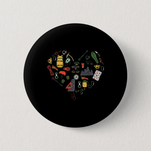 Kletterkunst für Kletterbegeisterte - Ro Button (Vorderseite)