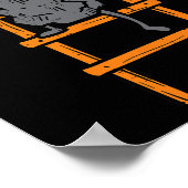 Kletterleiter Lustiger Kletterer Bouldering Kinder Poster (Ecke)