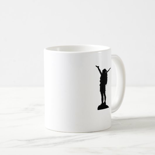 Kletterliche Silhouette Kaffeetasse (VorderseiteRechts)