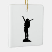 Kletterliche Silhouette Keramikornament (Rechts)