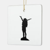 Kletterliche Silhouette Keramikornament (Links)