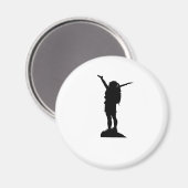Kletterliche Silhouette Magnet (Vorderseite/Rückseite)