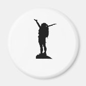 Kletterliche Silhouette Magnet (Vorne)