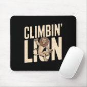 Kletterlöwe - Lustiger Kletterer Mousepad (Mit Mouse)