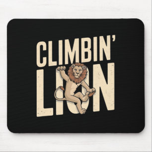 Kletterlöwe - Lustiger Kletterer Mousepad