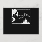 Klettern Adrenalin Chemische Formel Bouldering Postkarte (Vorderseite)