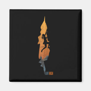 Klettern - Aim High Rock Klettern Bouldern Kletter Magnet