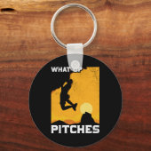 Klettern am Felsen, was nach oben zeigt Schlüsselanhänger (Vorderseite)