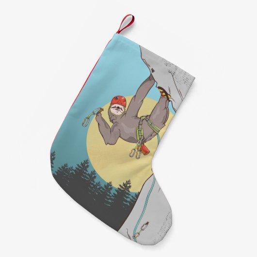 Klettern am Sloth Rock Kleiner Weihnachtsstrumpf (Vorderansicht (hängend))