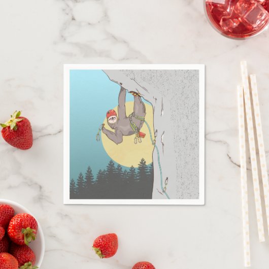 Klettern am Sloth Rock Serviette (Beispiel)