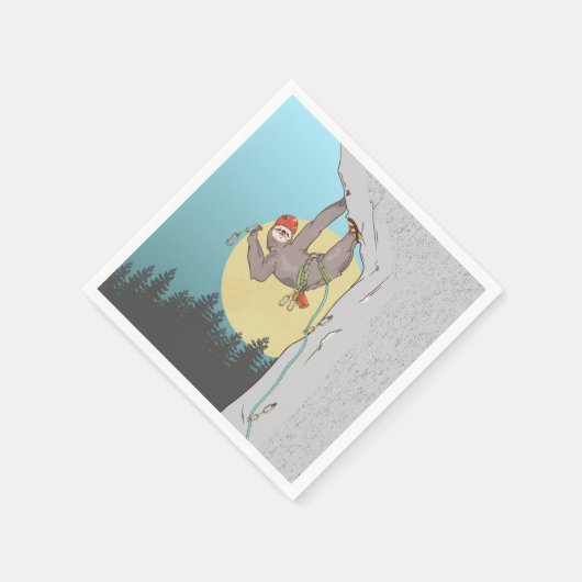 Klettern am Sloth Rock Serviette (Ecke)