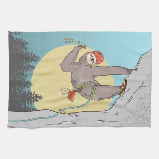 Klettern am Sonnenhang Geschirrtuch (Horizontal)