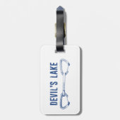 Klettern am Stausee des Teufels Gepäckanhänger (Rückseite vertikal)