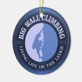 Klettern an der großen Wand Keramik Ornament (Links)