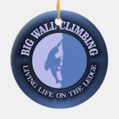 Klettern an der großen Wand Keramik Ornament (Hinten)