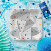 Klettern an Papierplatten, Kletterwand Party Pappteller (Party)