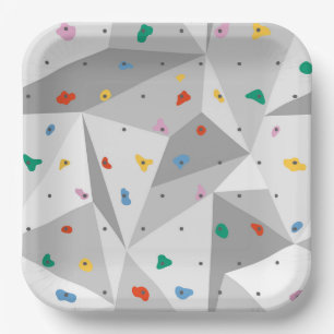 Klettern an Papierplatten, Kletterwand Party Pappteller