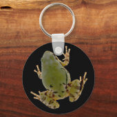 Klettern Arizona Baum Froschfoto über Schwarz Schlüsselanhänger (Vorderseite)