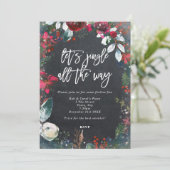 Klettern auf dem ganzen Weg Feiertag funkelnd Einladung (Stehend Vorderseite)