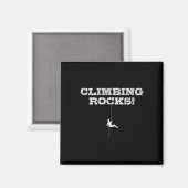 Klettern auf Felsen! Bouldern - Kletterer Magnet (Vorderseite/Rückseite)
