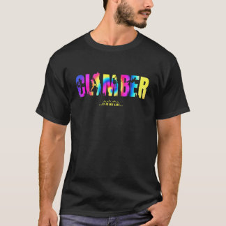 Klettern Berg Rock Tie Dye Grafik Kletterer Es Ich T-Shirt