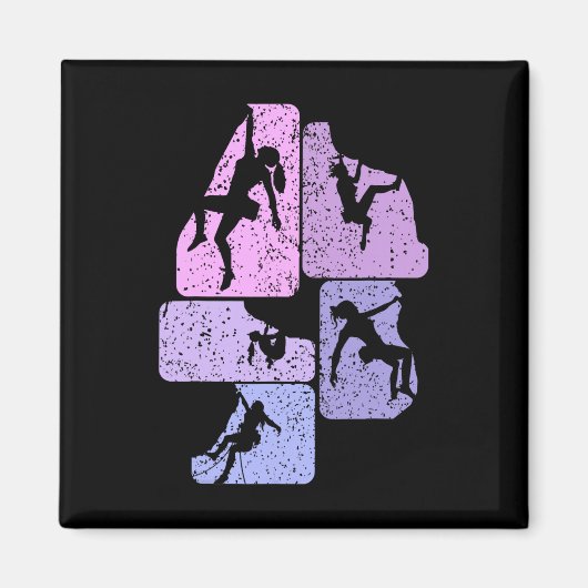 Klettern Bergsteigen Bouldern Frauen Magnet (Vorne)