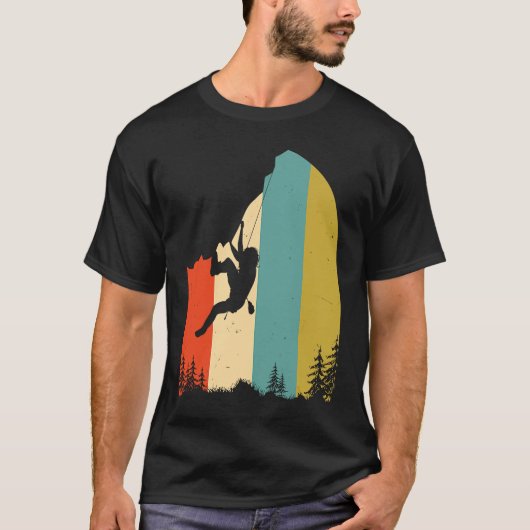 Klettern Bergsteigen Männer Jungs T-Shirt (Vorderseite)