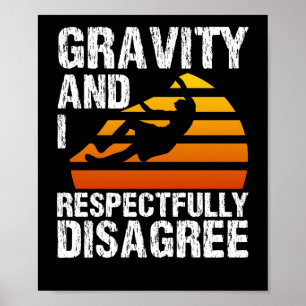 Klettern Bouldering Bergsteigen-Schwerkraft Poster