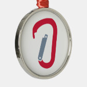 Klettern carabiner silbernes ornament (Rechts)