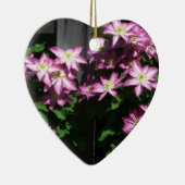 Klettern Clematis Lila Frühlingsblumen Keramikornament (Rechts)