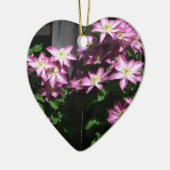 Klettern Clematis Lila Frühlingsblumen Keramikornament (Links)