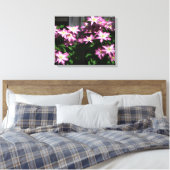 Klettern Clematis Lila Frühlingsblumen Leinwanddruck (Insitu (Schlafzimmer))