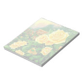 Klettern der gelben Rosen Notepad Notizblock (Rotiert)