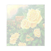 Klettern der gelben Rosen Notepad Notizblock (Vorderseite)