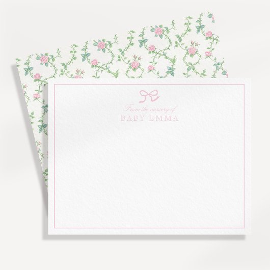 Klettern der Rose aus der Kinderzimmer-Karte Einladung