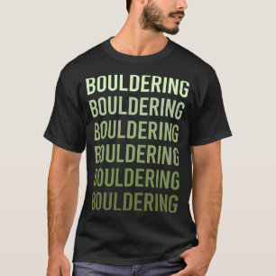 Klettern des grünen Textes T-Shirt